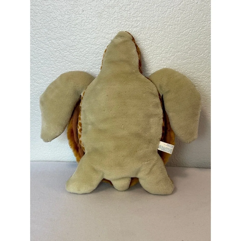 SeaWorld Sea Turtle Plush Stuffed Animal Brown Tan Realistic Soft Toy 13